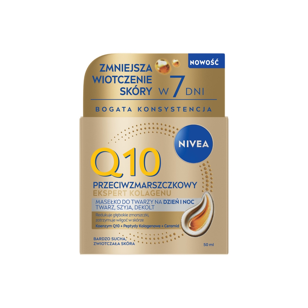 Nivea Q10 Ekspert Kolagenu Masełko do twarzy na dzień i noc 