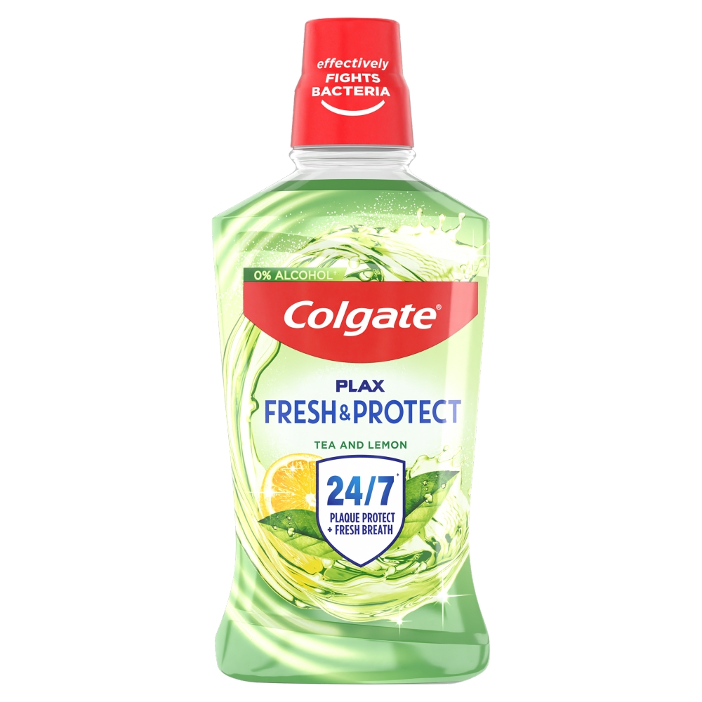 Colgate Płyn do płukania jamy ustnej Plax Herbal Fresh o smaku zielonej herbaty i cytryny