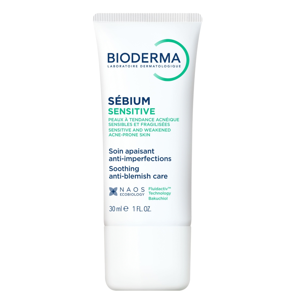 Bioderma Sebium Sensitive Łagodzący krem wspomagający leczenie skóry trądzikowej
