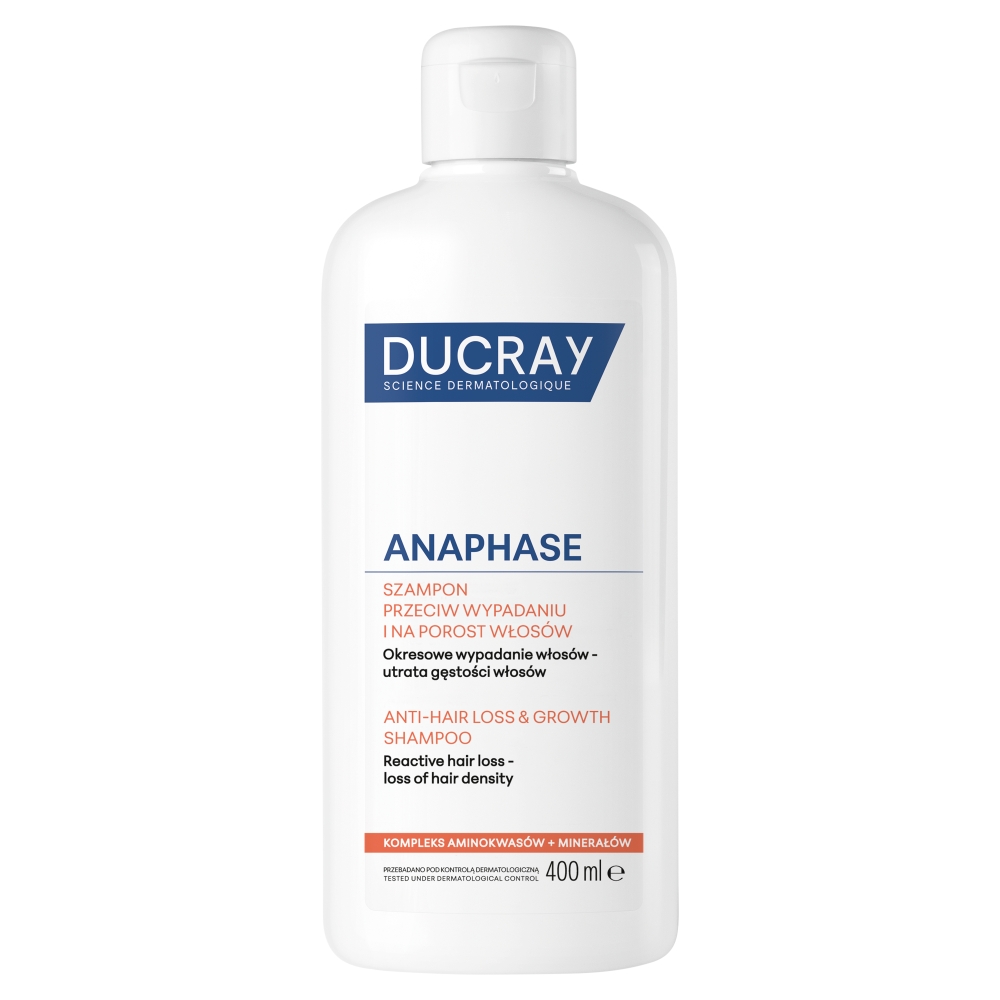 Ducray Anaphase Szampon przeciw wypadaniu i na porost włosów, 400 ml