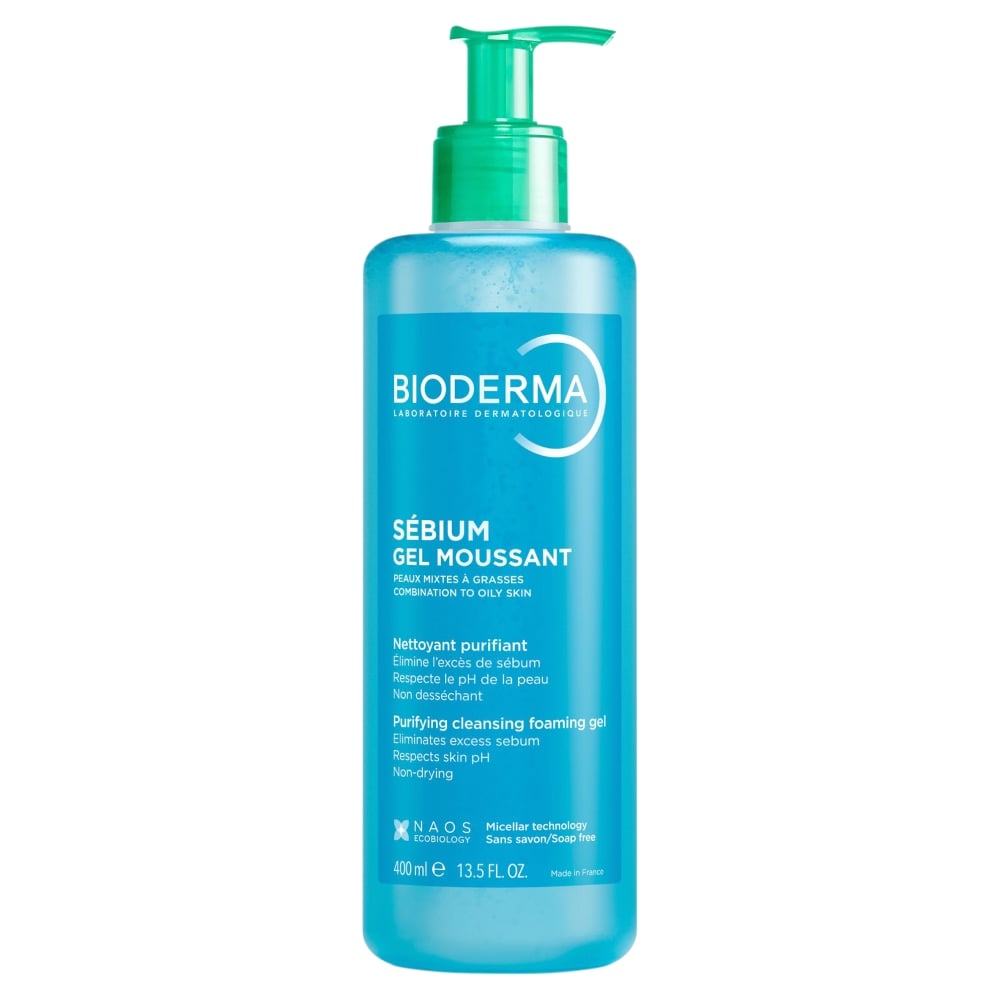 Bioderma Sebium Gel Moussant, Pieniący się żel oczyszczający do skóry mieszanej i tłustej