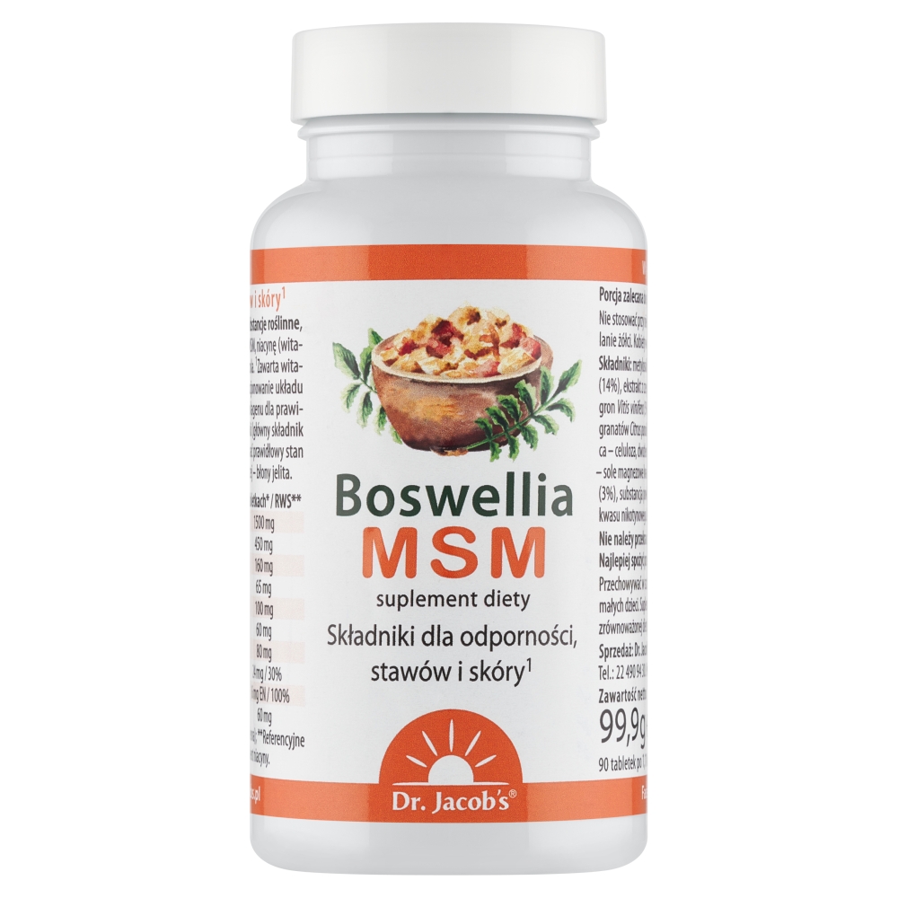 Dr. Jacobs Boswelia MSM Tabletki, 90 szt.