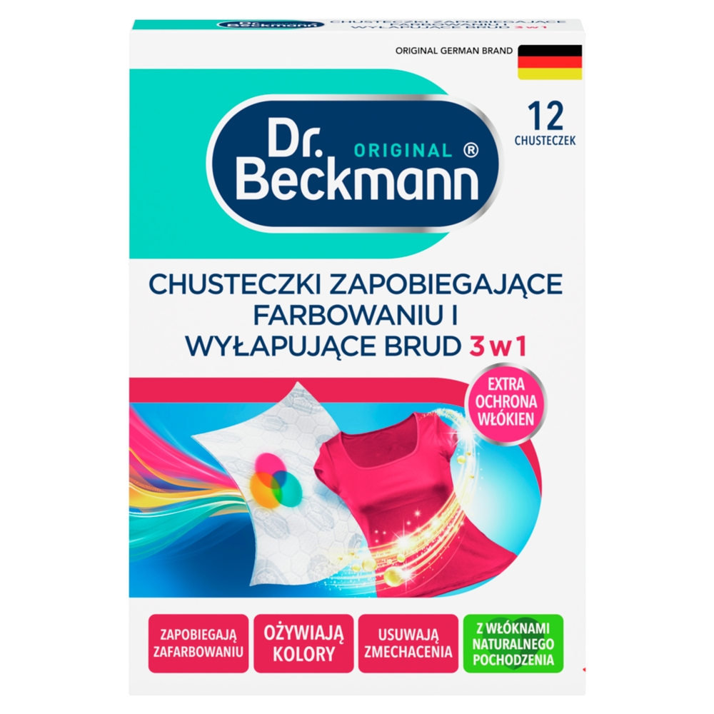 Dr. Beckmann Chusteczki Wyłapujące Kolor i Brud