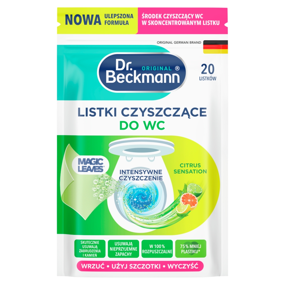 Dr. Beckmann Magic Leaves Citrus Sensation Listki czyszczące do WC