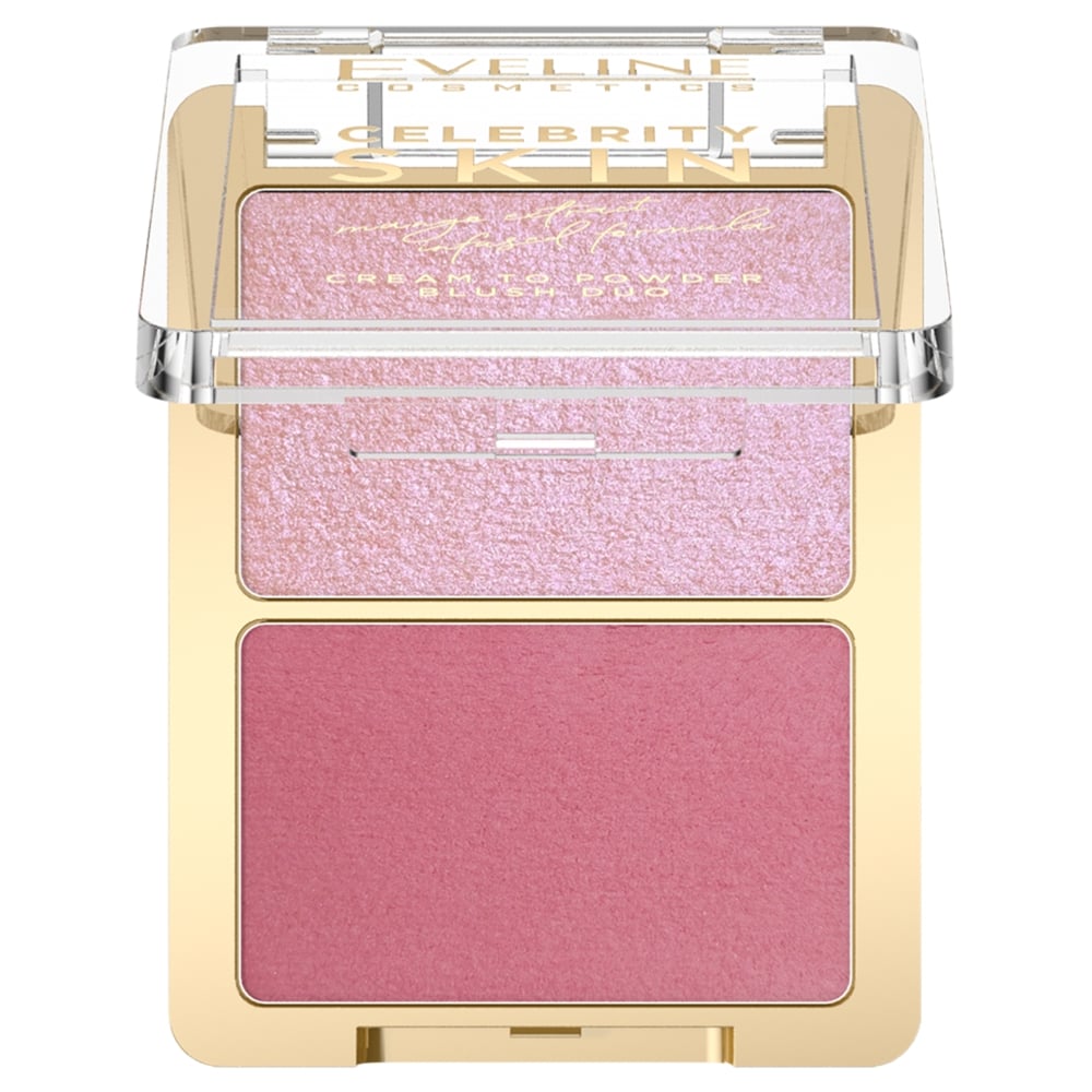Eveline Celebrity Skin Cream To Powder Blush Duo Róż 01 