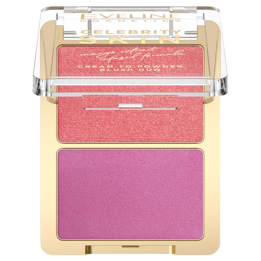 Eveline Celebrity Skin Cream To Powder Blush Duo Róż 02