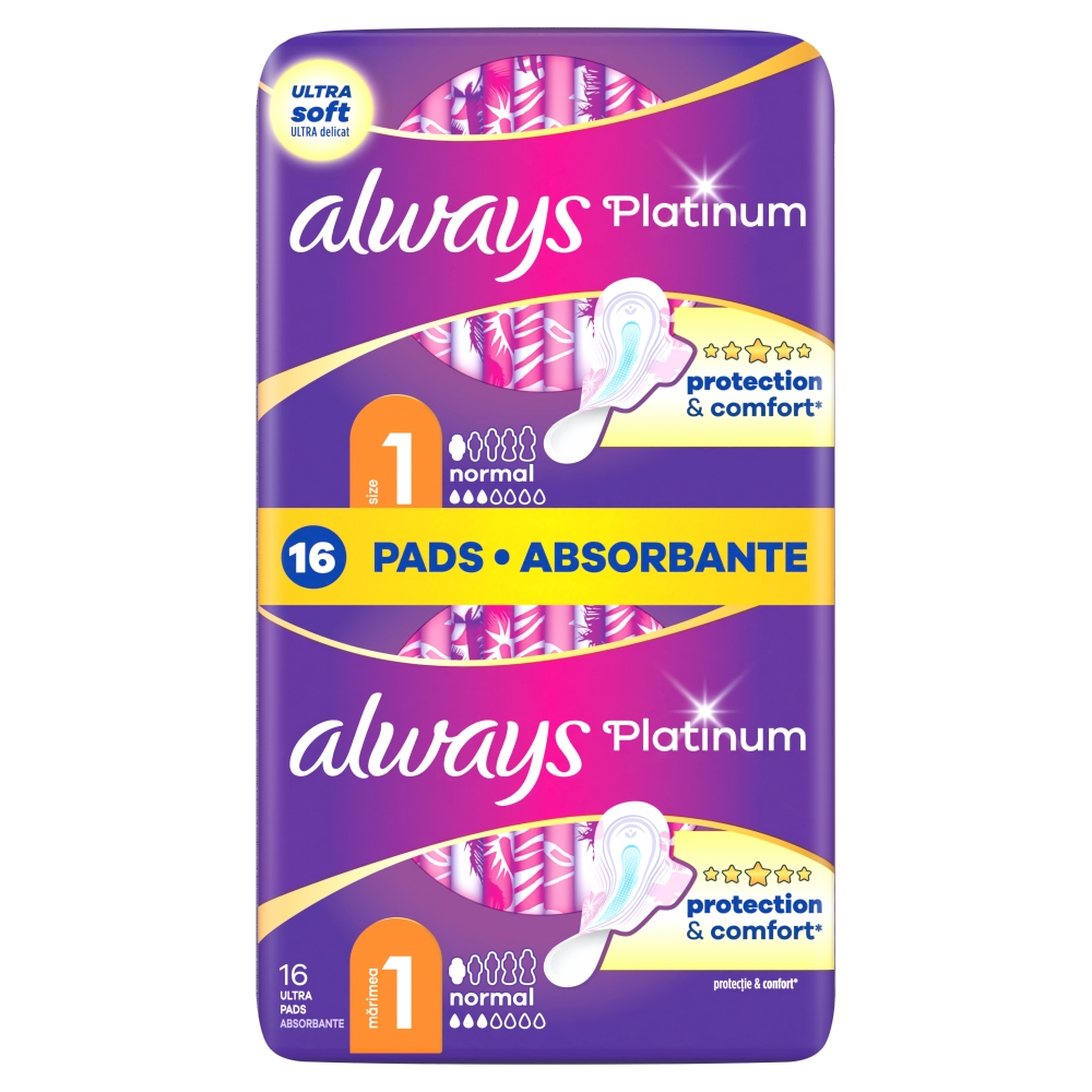 Always Platinum Ultra Normal Plus Podpaski higieniczne, 16 szt.
