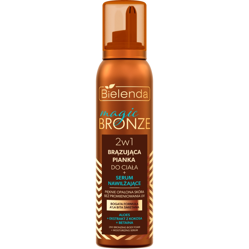 Bielenda Magic Bronze 2w1 Brązująca Pianka do ciała + serum nawilżające 