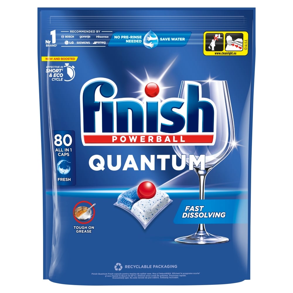 Finish Kapsułki do zmywarki Quantum 80 szt.