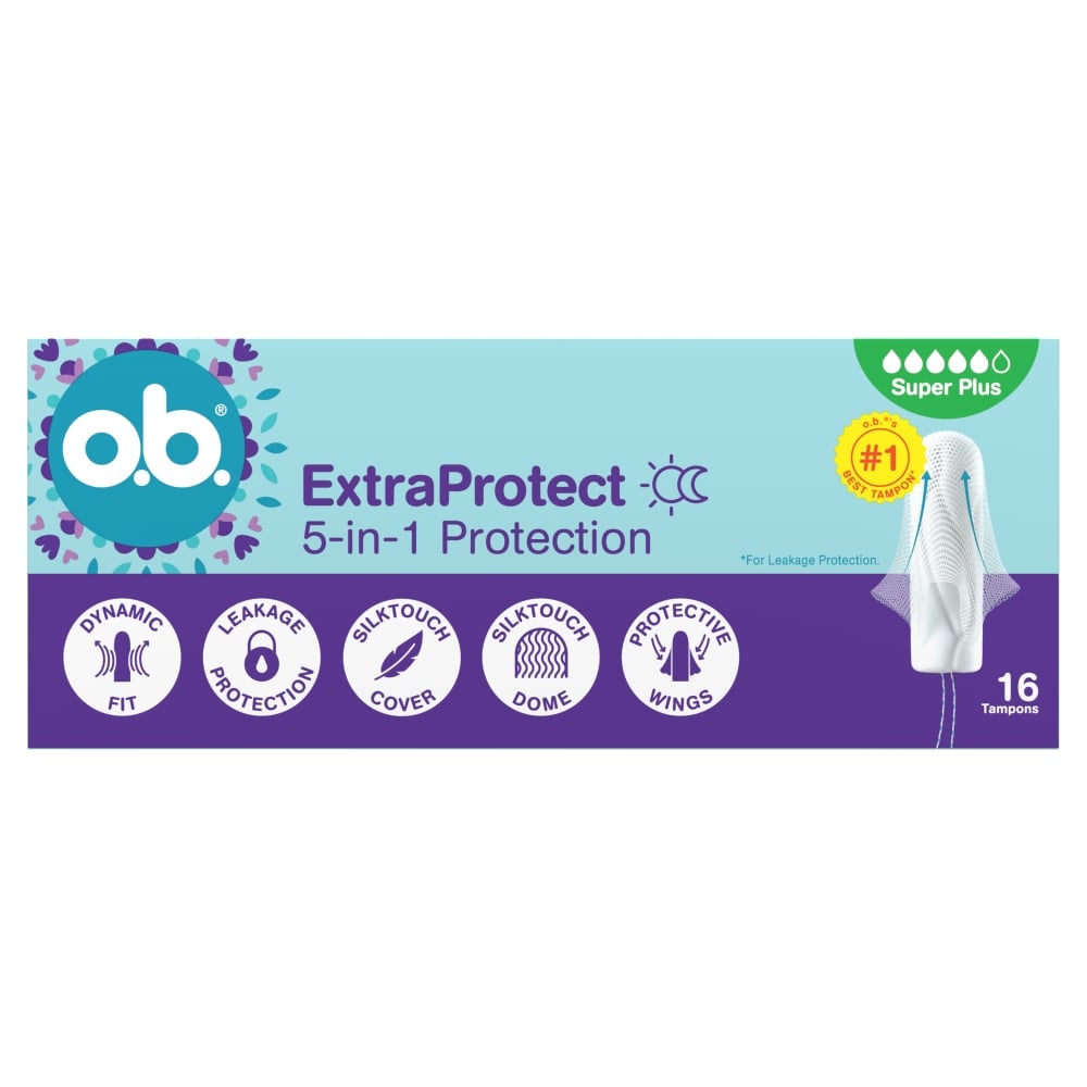 O.B. Extra Protect Super Plus tampony, 16 szt.