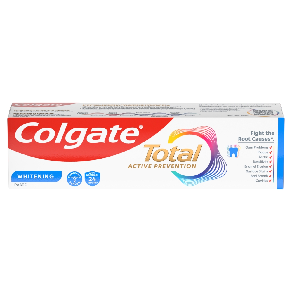 Colgate Total Whitening multiochronna pasta do zębów z fluorem, miętowa