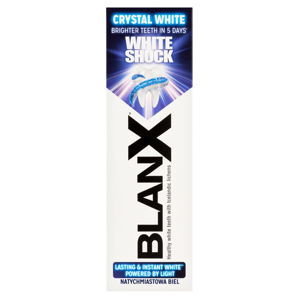 BlanX White Shock Pasta do zębów, Natychmiastowa Biel