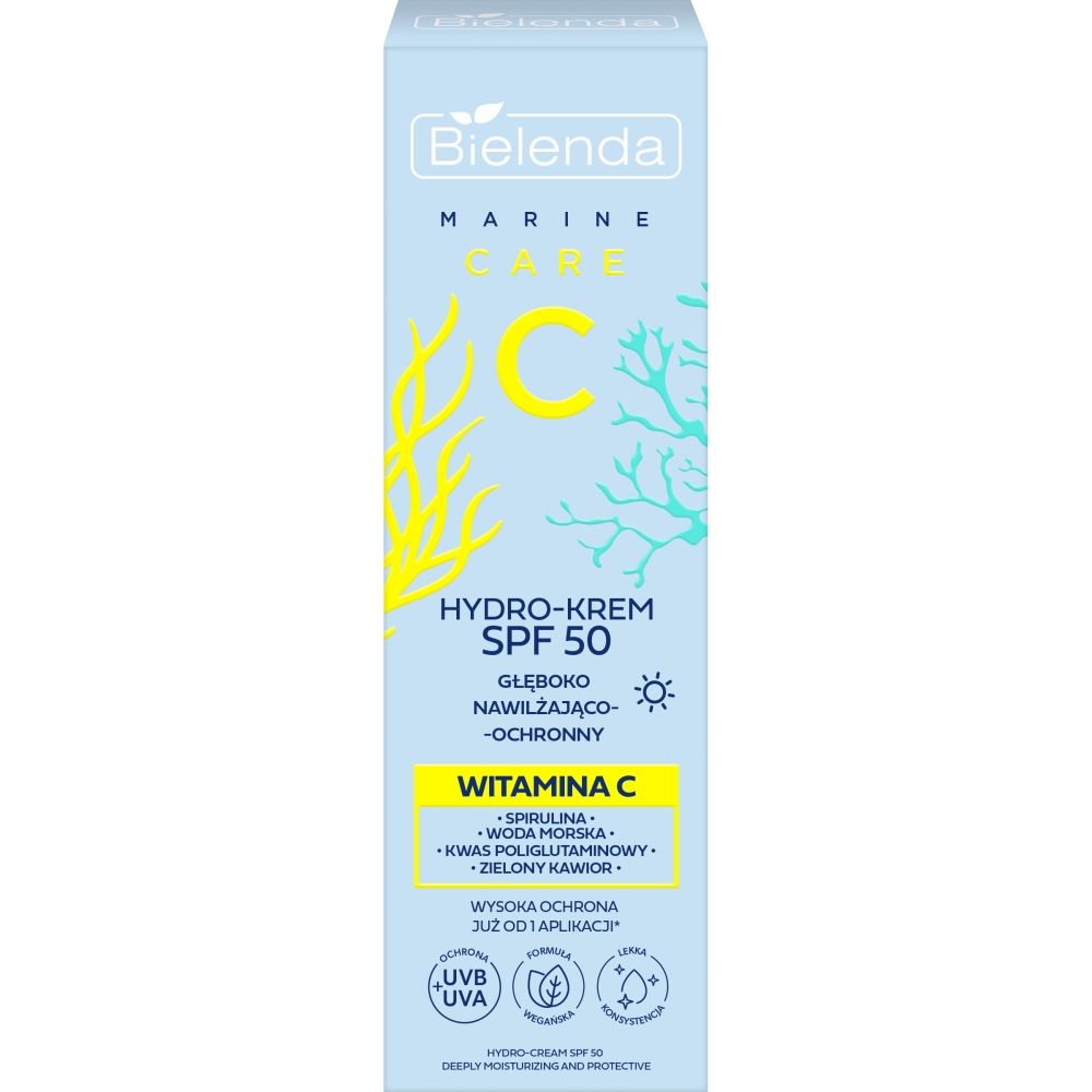 Bielenda C Marine Care SPF50 Hydro-krem głęboko nawilżająco-ochronny