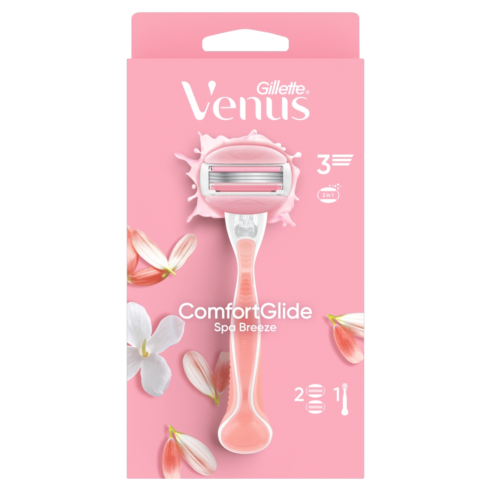 Gillette Venus Comfortglide Breeze Spa Maszynka do golenia + 2 ostrza