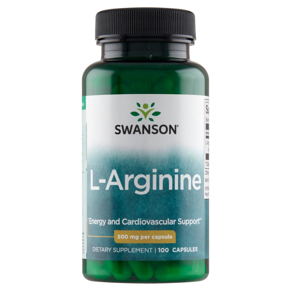 Swanson L-Arginina 500 mg, 100 Kapsułek