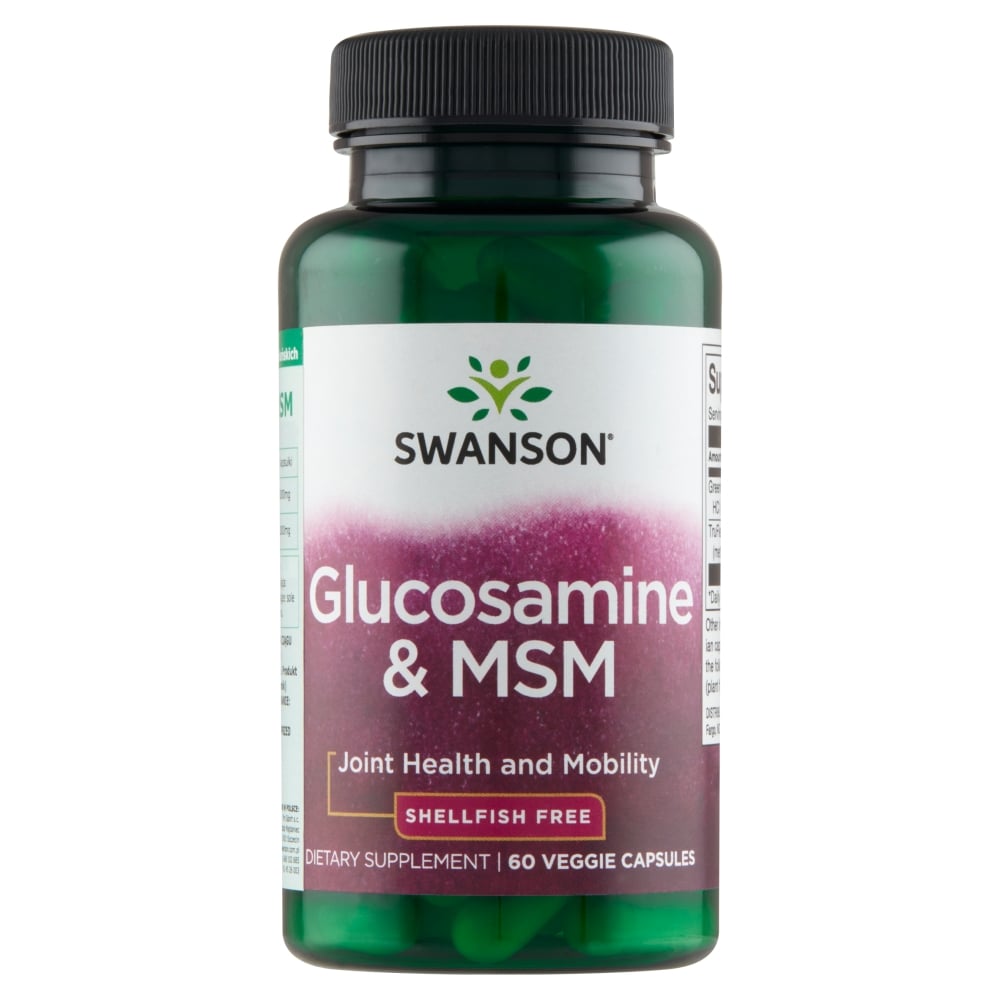 Swanson Glucosamine & MSM Kapsułki, 60 szt.