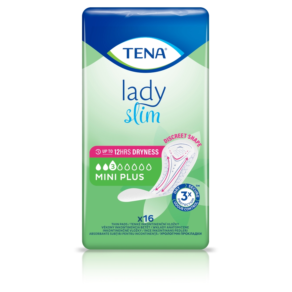 Tena Lady Slim Mini Plus, Wkładki higieniczne, 16 Sztuk