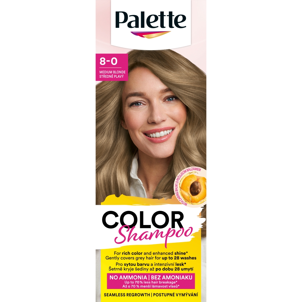 Palette Szampon koloryzujący, 8-0 Średni Blond
