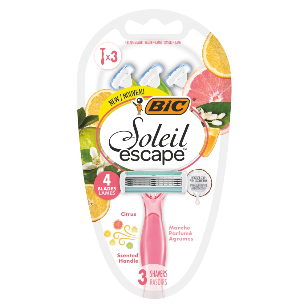 Bic Maszynka do golenia Soleil Escape 4 Citrus, 3szt.