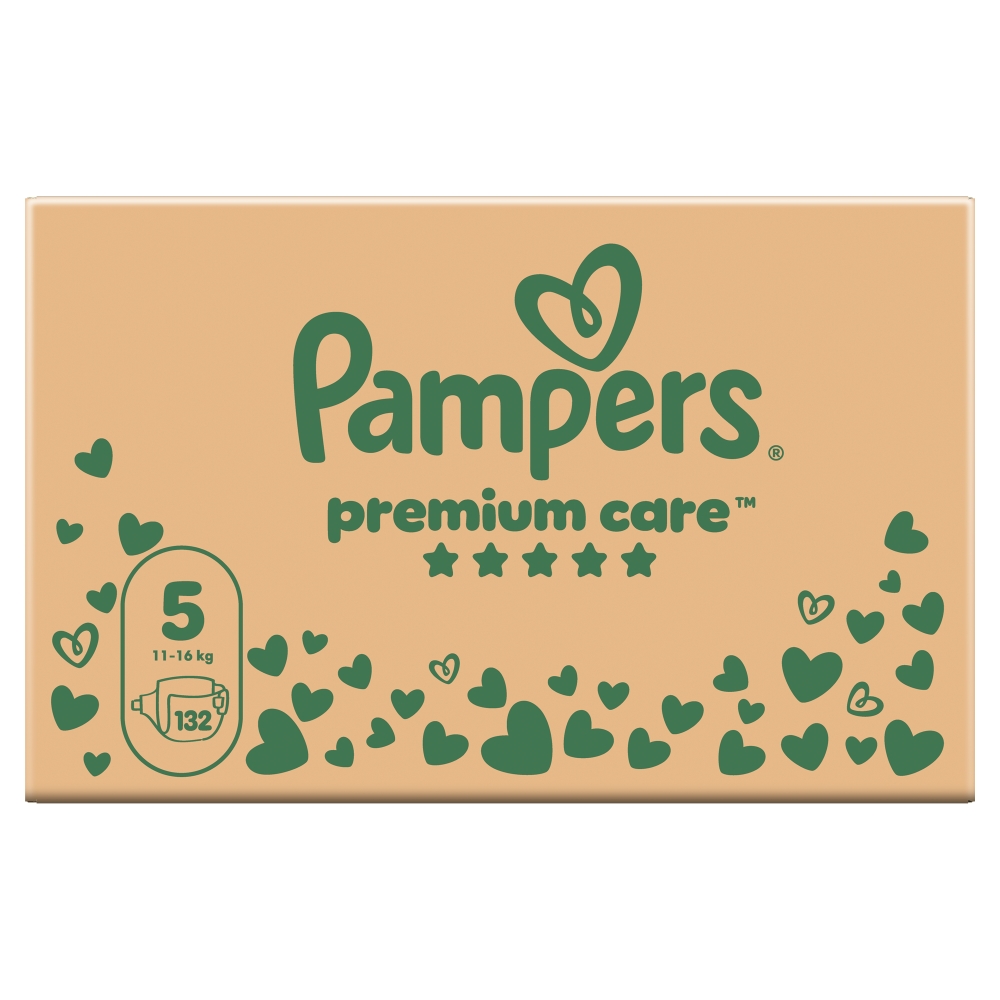 Pampers Premium Care Pieluchy Rozm. 5 Junior, 132 szt.