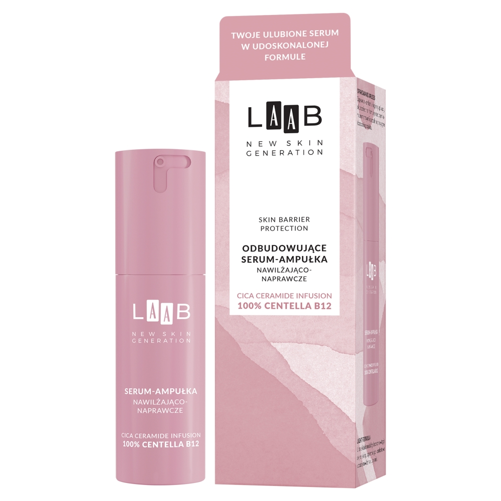 AA Laab Centella B12 Odbudowujące serum-ampułka nawilżająco-naprawcze, 30 ml