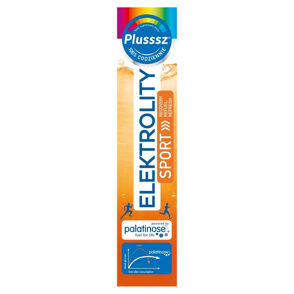 Plusssz Elektrolity Sport 100% Complex Tabletki Musujące 24 Tabletki