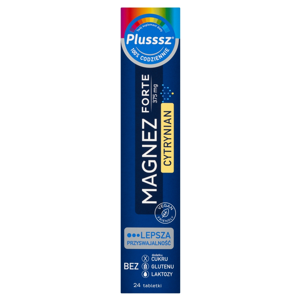 Plusssz Magnez Forte Cytrynian, Tabletki musujące
