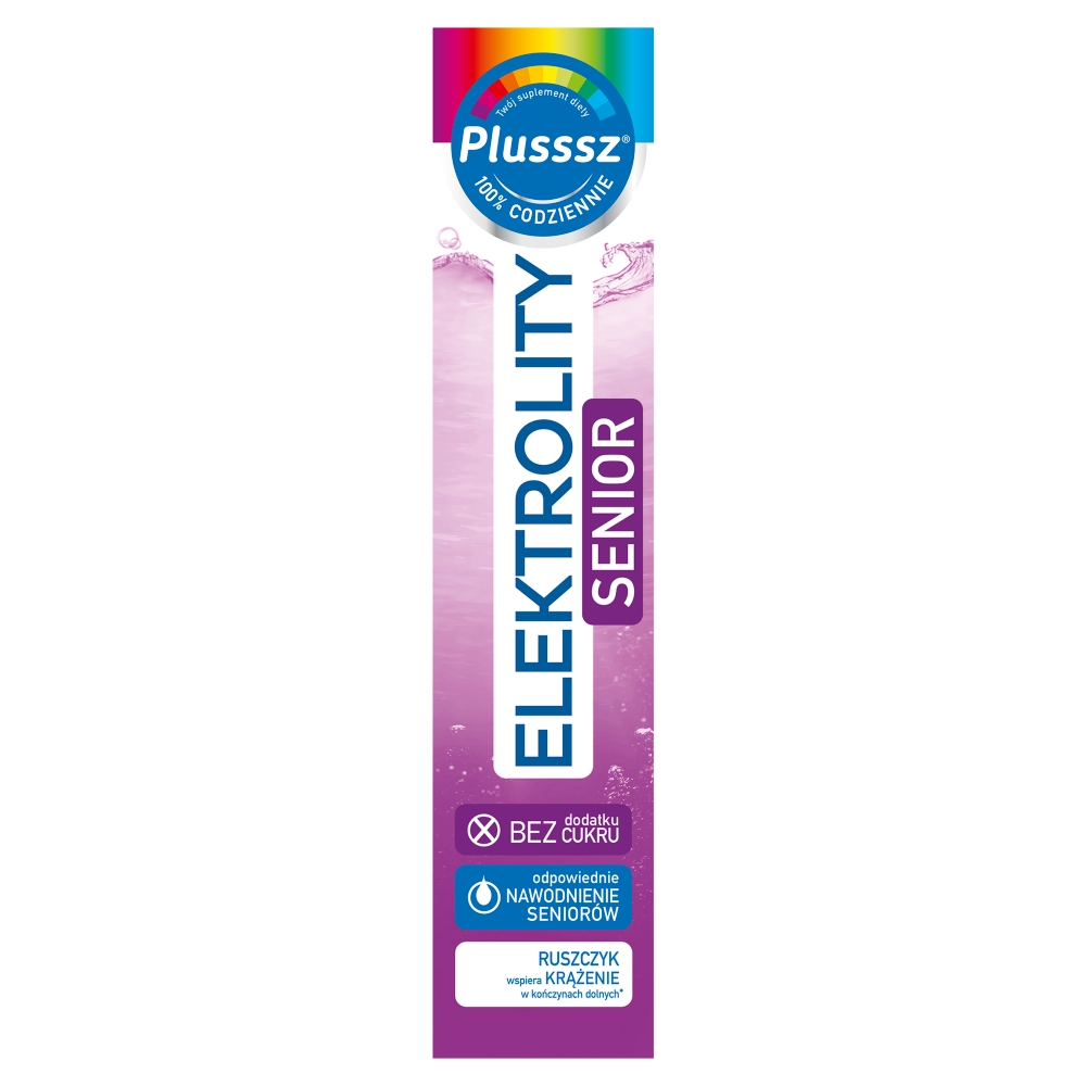 Plusssz Elektrolity Senior 100% Complex, Tabletki musujące