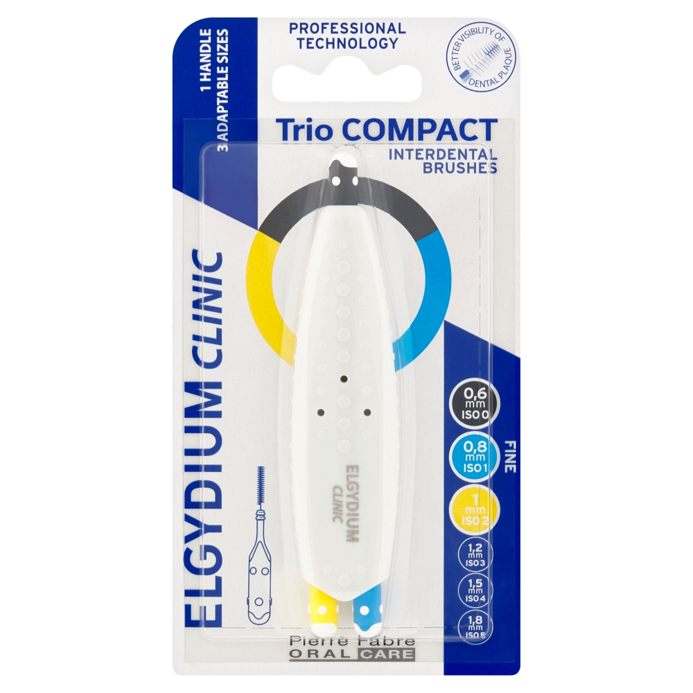 Elgydium Clinic Trio Compact 012 Szczoteczki Międzyzębowe Wąskie Mix, 2 szt.