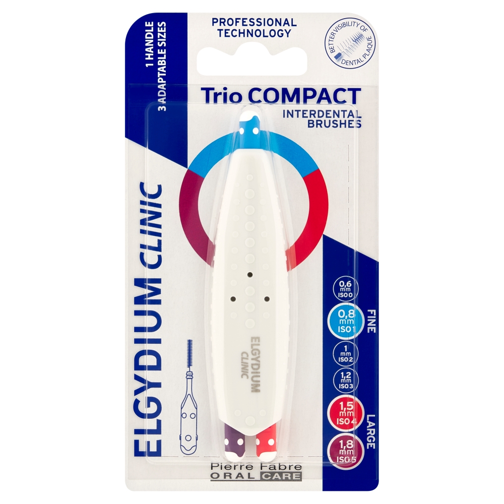 Elgydium Clinic Trio Compact 145 Zestaw szczoteczek międzyzębowych szerokich