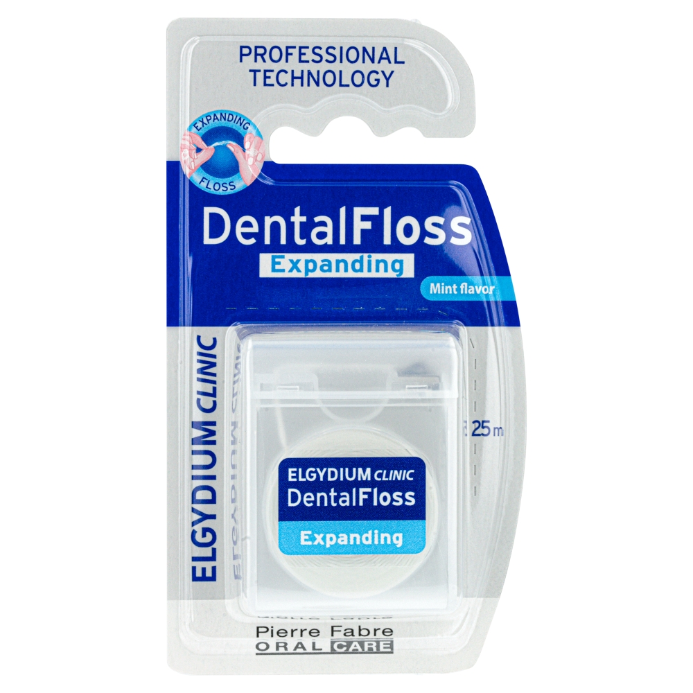 Elgydium Pęczniejąca nić dentystyczna, Miętowa