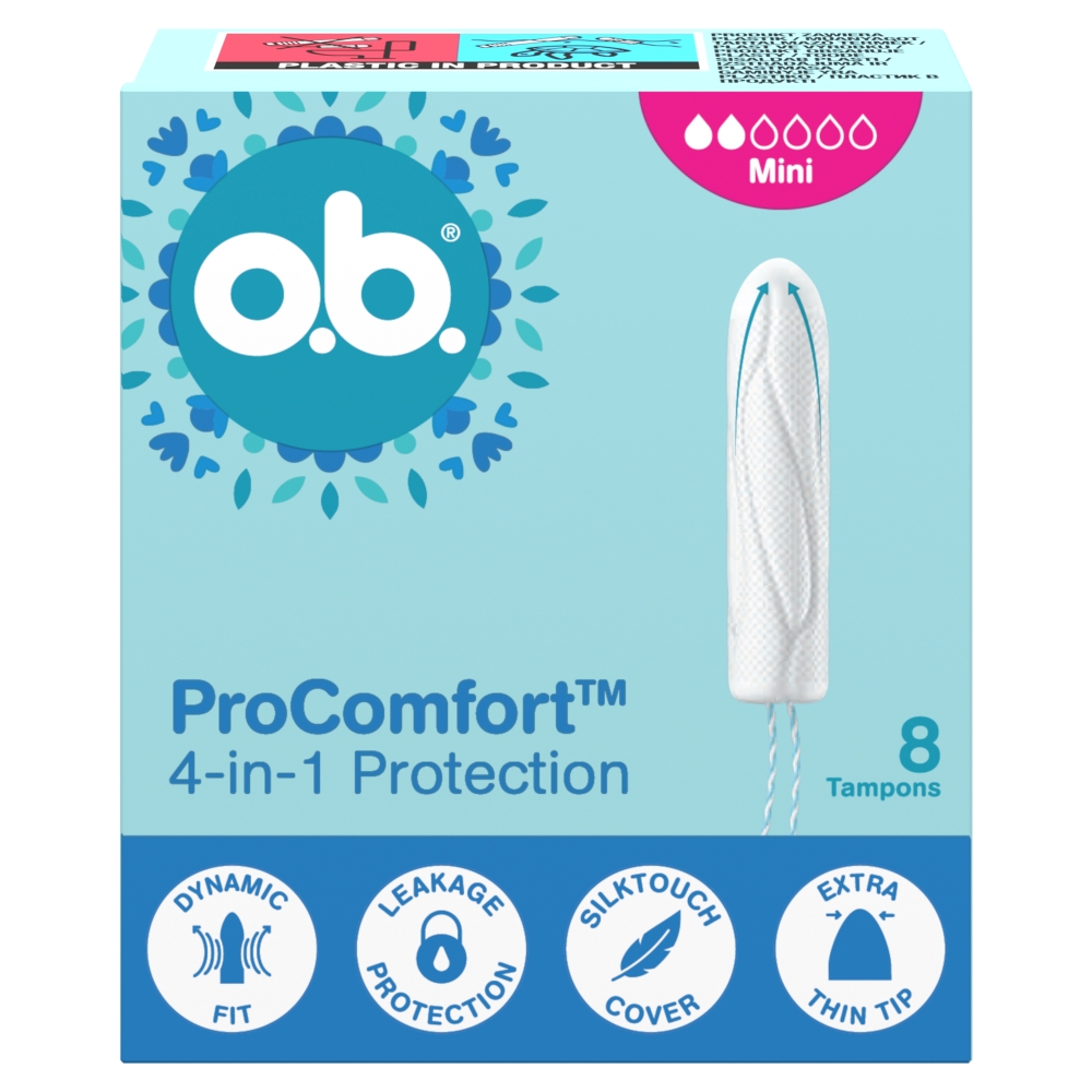 O.B. ProComfort Mini tampony, 8 szt.