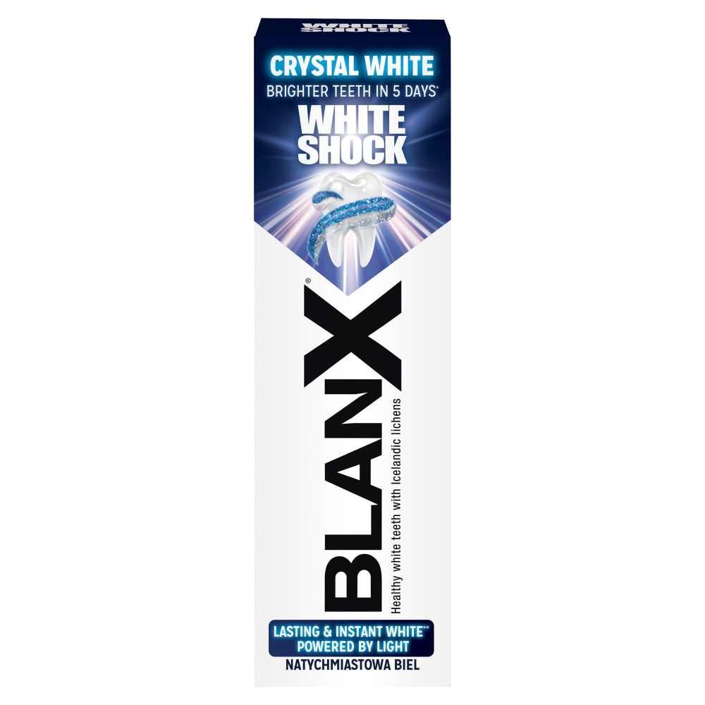 BlanX White Shock Pasta do zębów, Natychmiastowa Biel