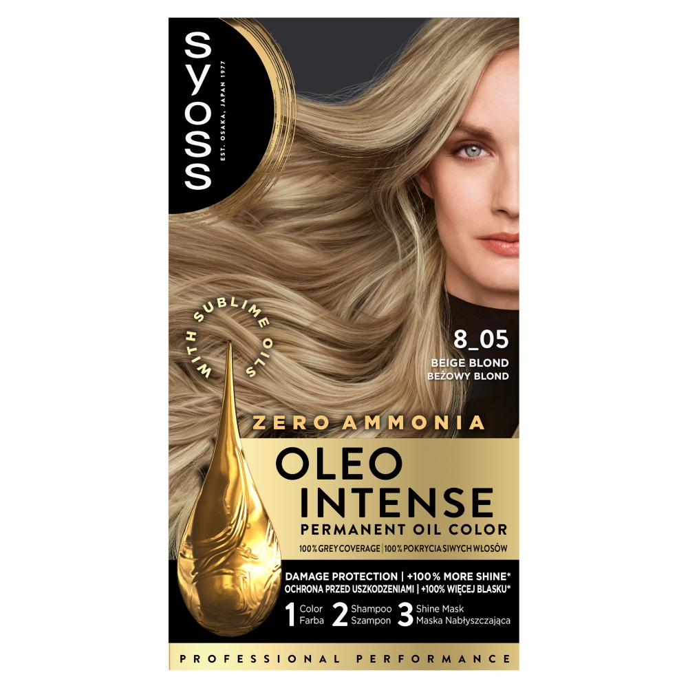 Syoss Oleo Farba do włosów 8-05 Beżowy Blond