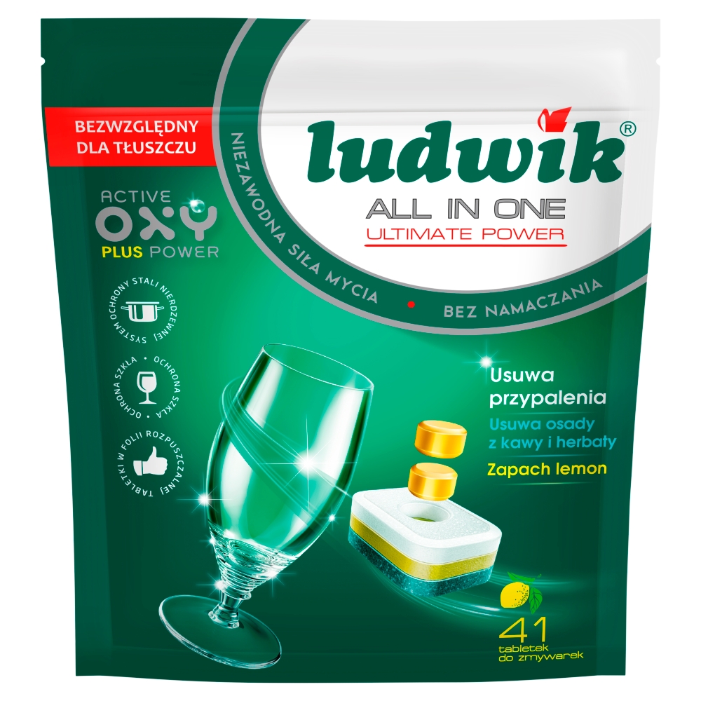 Ludwik All in one Lemon Tabletki do zmywarek 738 g (41 sztuk)