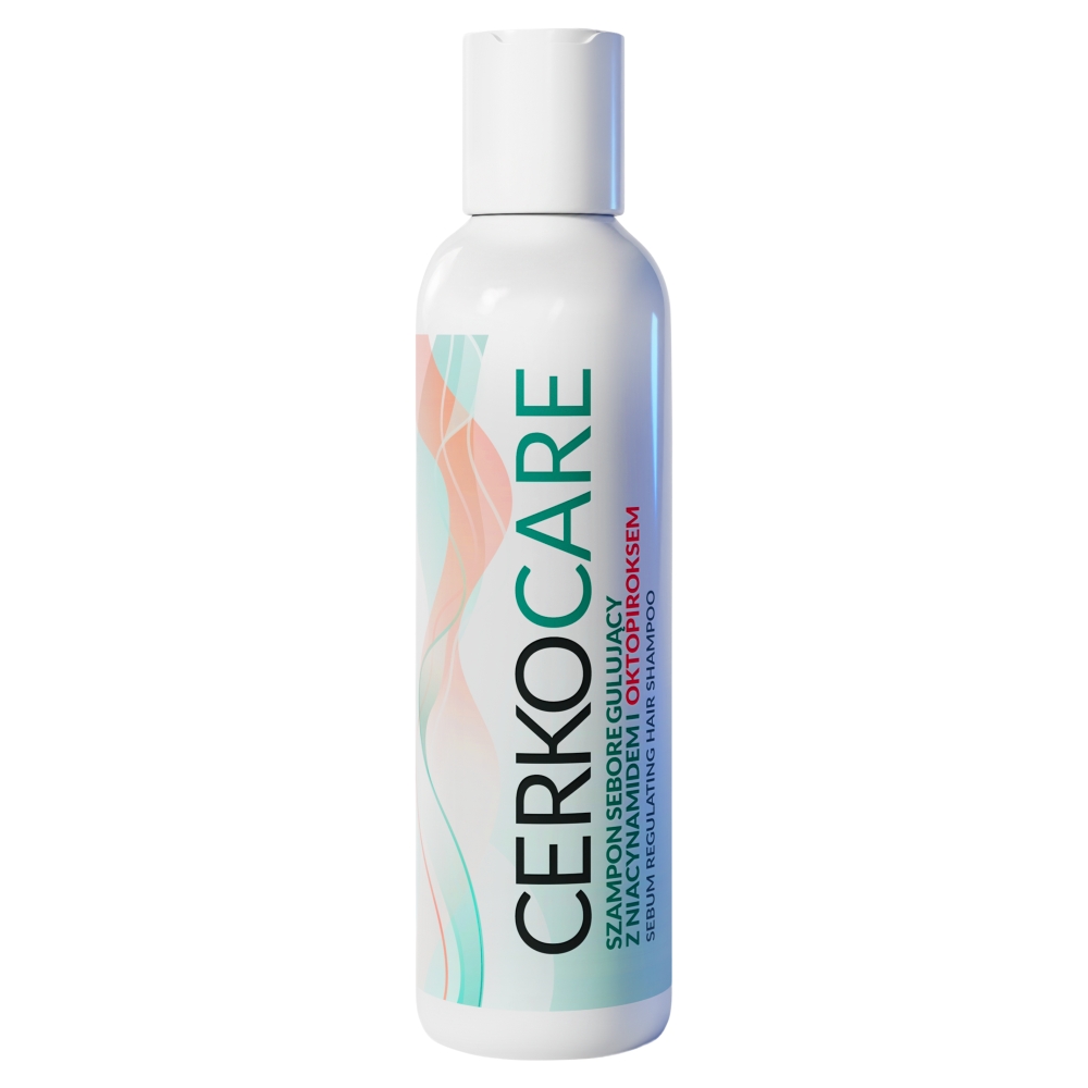Cerkocare Szampon seboregulujący z niacynamidem i oktopiroksem, 250 ml