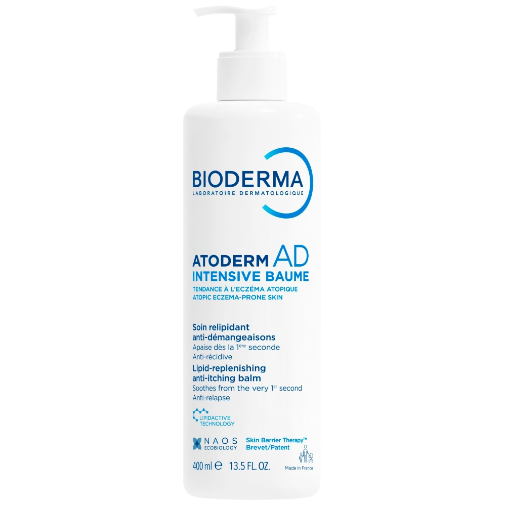 Bioderma Atoderm AD Intensive Baume, Balsam emolientowy do skóry bardzo suchej i skłonnej do atopii, 400 ml