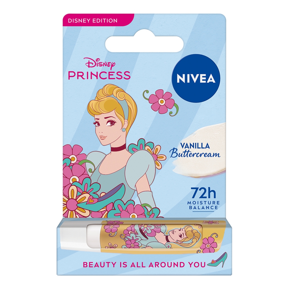 Nivea Disney Edition Pielęgnująca Pomadka do ust Buttercream Vanilla, 4,8 g