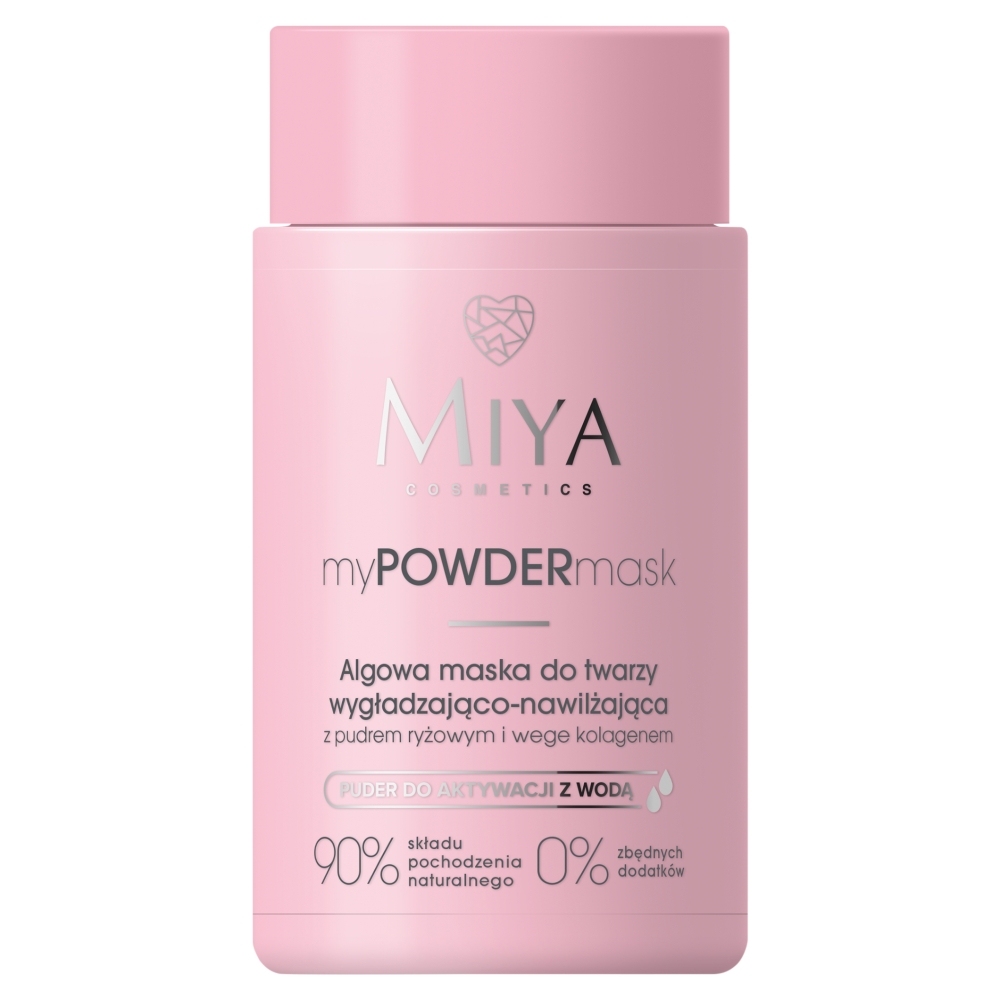 Miya myPOWDERmask Algowa maska do twarzy wygładzająco-nawilżająca, 40 g