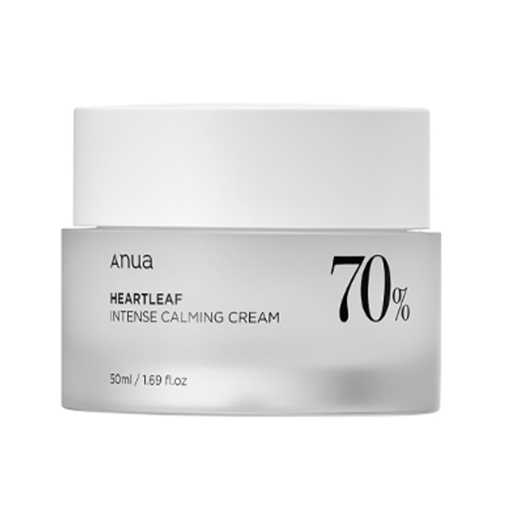 ANUA HEARTLEAF 70% INTENSE CALMING CREAM 50 ml - Intensywnie kojący krem do twarzy