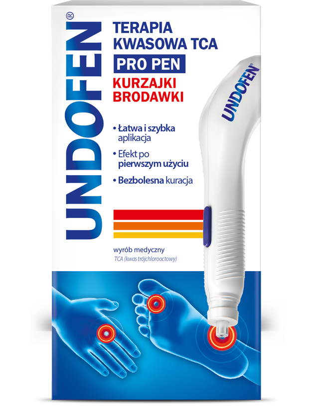 Undofen Pro Pen, Terapia kwasowa TCA na kurzajki i brodawki