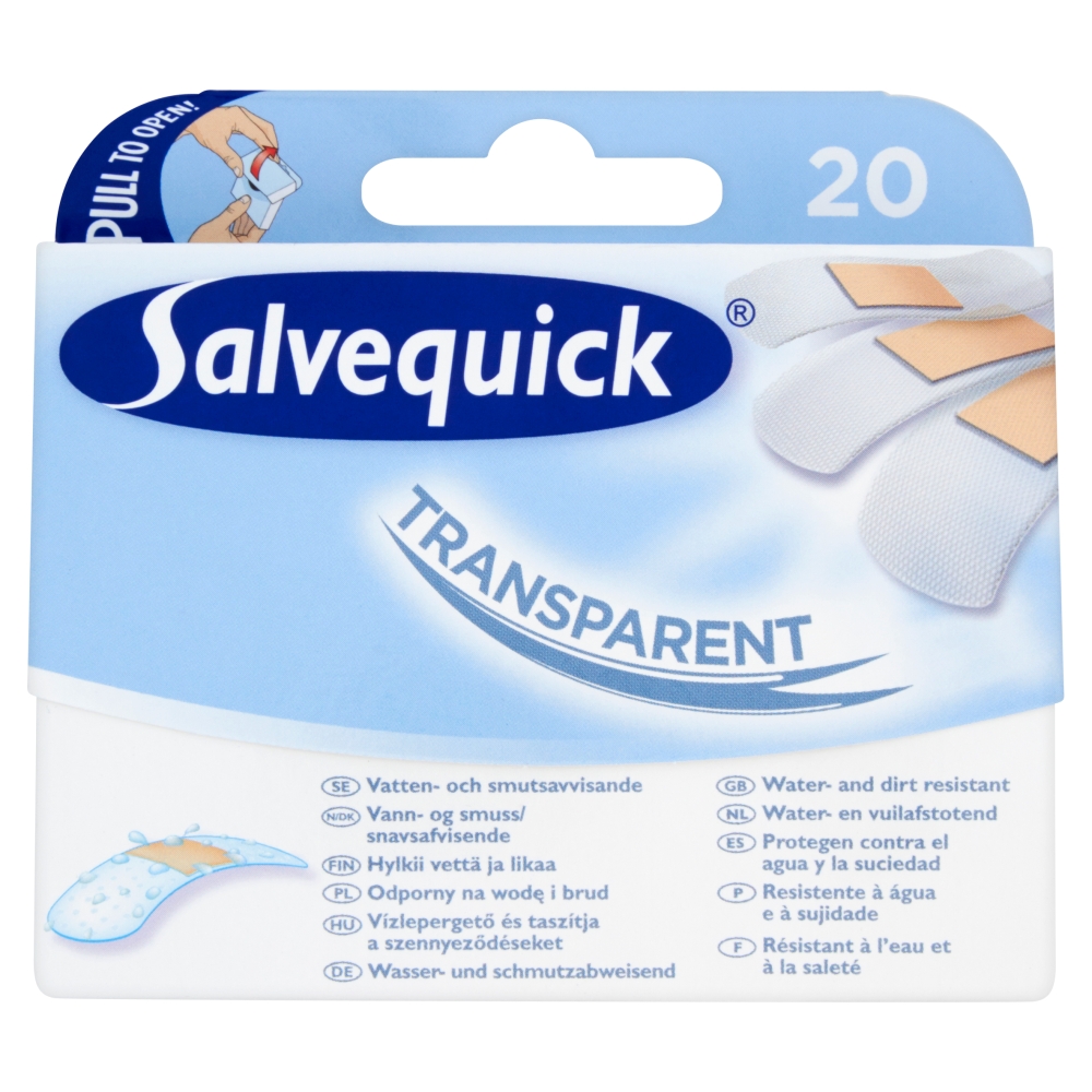 Salvequick Transparent, Plastry przezroczyste
