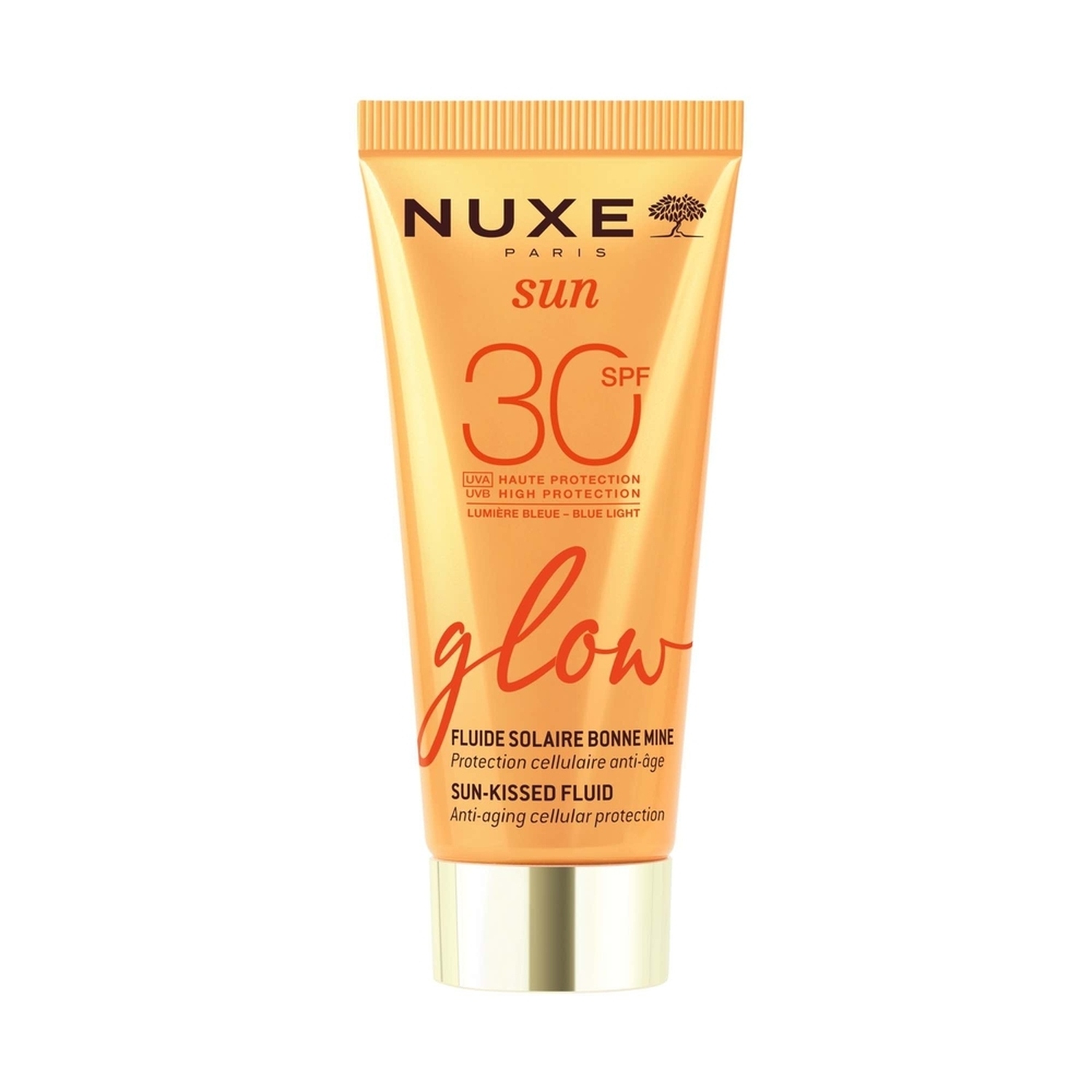 Nuxe Sun Fluid glow z efektem skóry muśniętej słońcem, SPF30