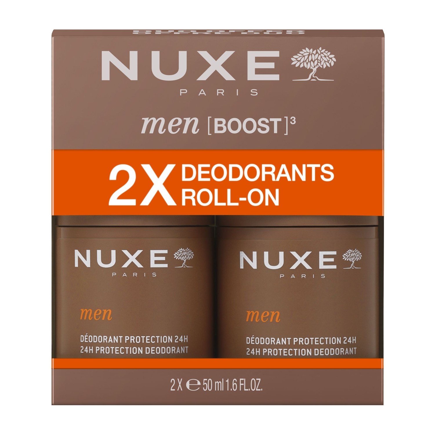 Nuxe Men Boost Zestaw: Dezodorant 24h 2x50m