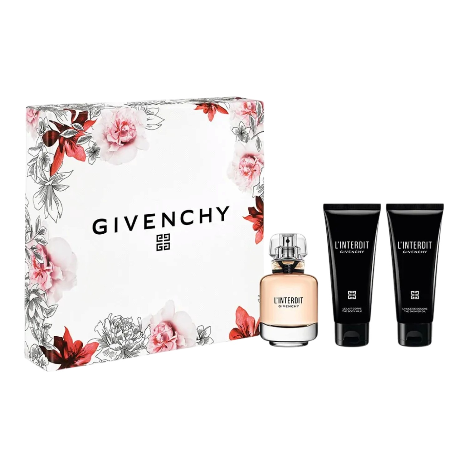 Givenchy Intedrit Zestaw dla kobiet: Woda perfumowana 50 ml + Balsam do ciała 75 ml + Żel pod prysznic 75 ml