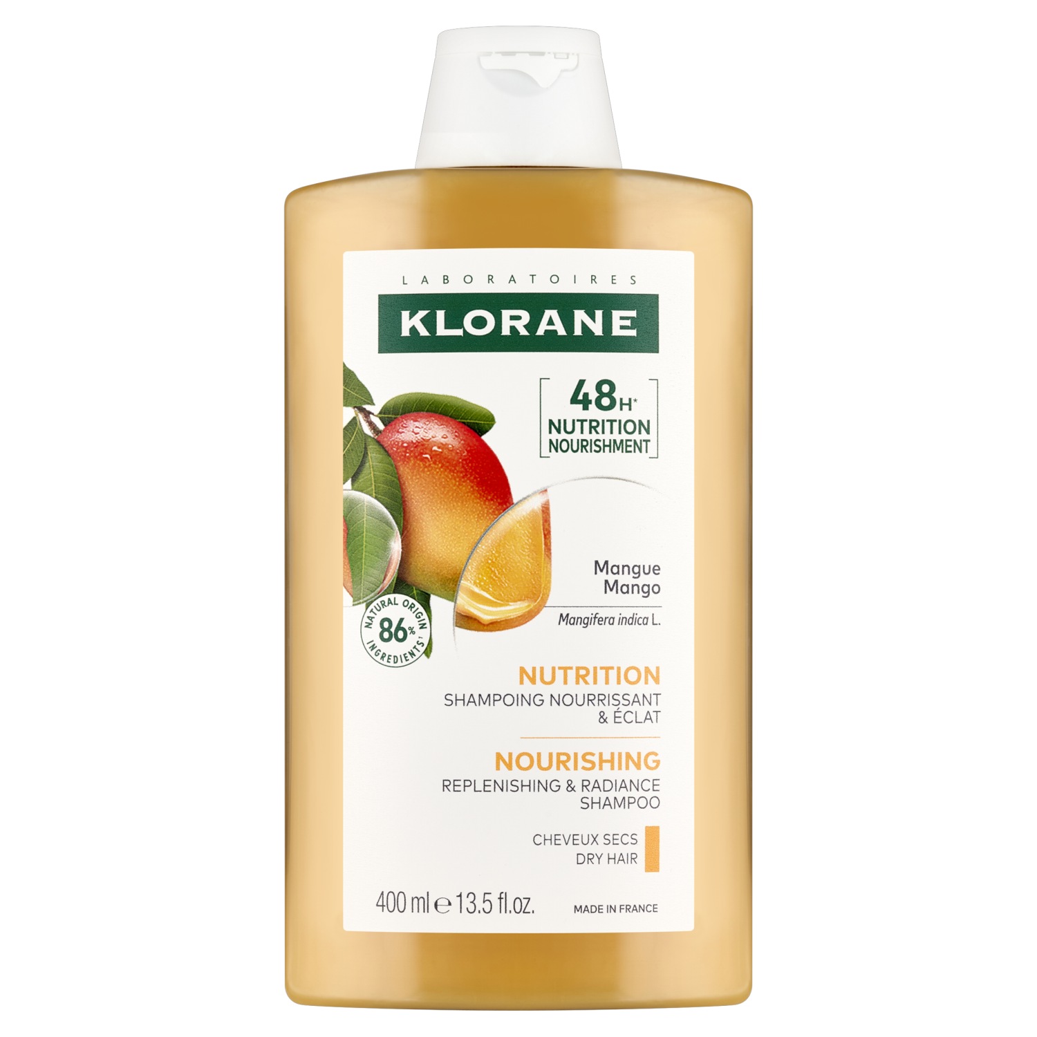 Klorane Odżywienie Szampon odżywczy i rozświetlający z mango