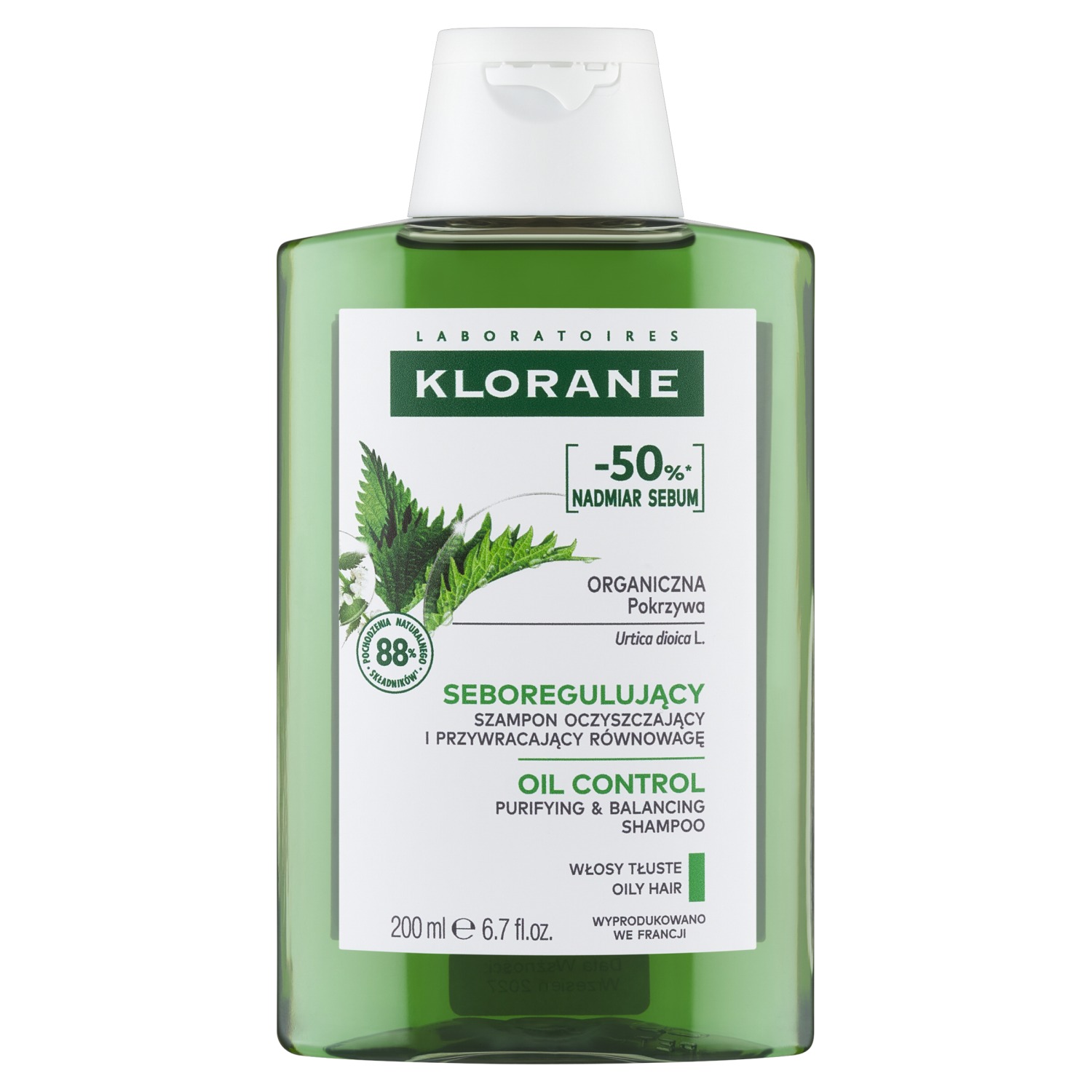 Klorane Shampoo con Estratto di Ortica 200 ml