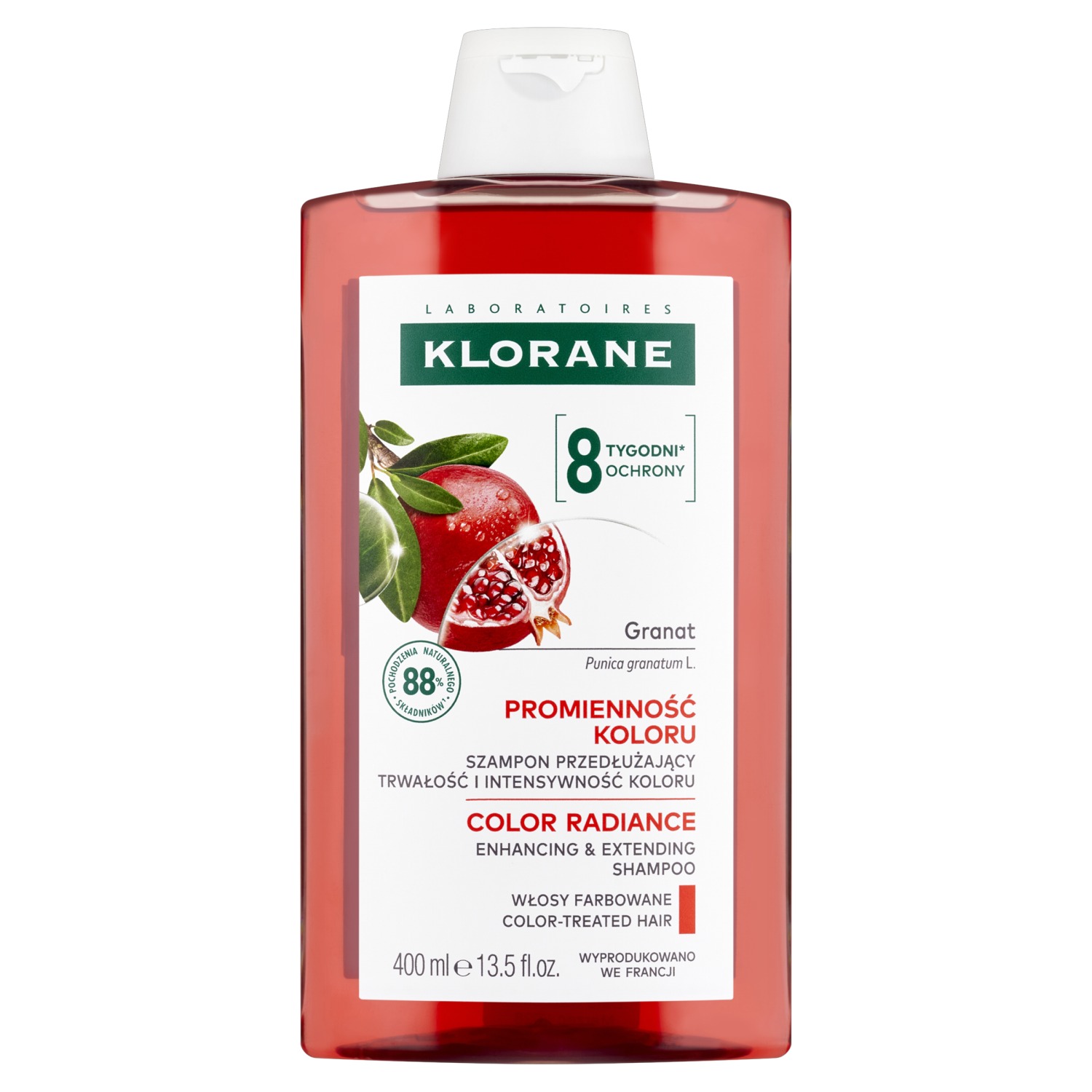 Klorane Szampon przedłużający trwałość i intensywność koloru z granatem