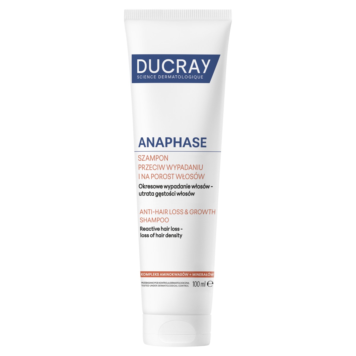 Ducray Anaphase Szampon przeciw wypadaniu i na porost włosów, 100 ml
