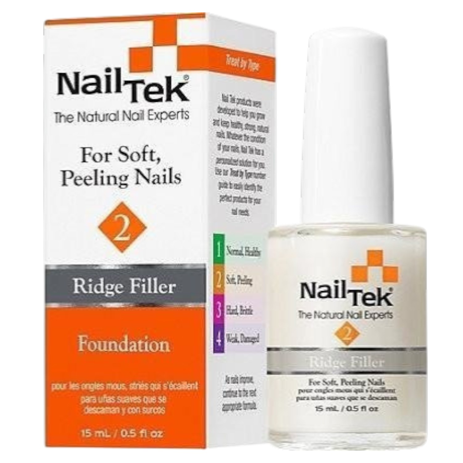 Nailtek Ridge Filler 2 Wygładzająca odżywka podkładowa do paznokci